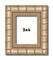 3x4 Modern Bamboo Picture Frame with UV-Resistant Acrylic & Acid Free Backing, Available in 5 Finishes - Gold, Silver, Brown, Black, and Natural